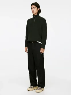 Wool & Cotton Half Zip Jumper