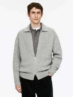 Wool Zip Cardigan