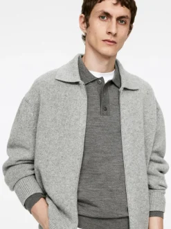 Wool Zip Cardigan