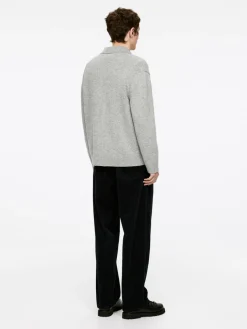 Wool Zip Cardigan