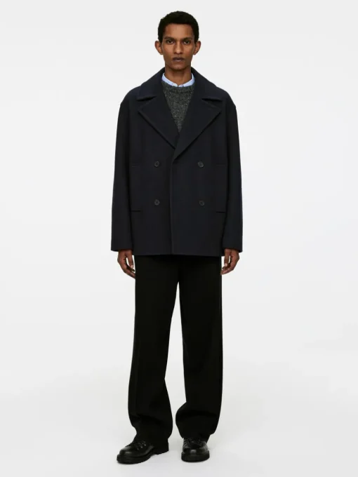 Wool-Blend Pea Coat