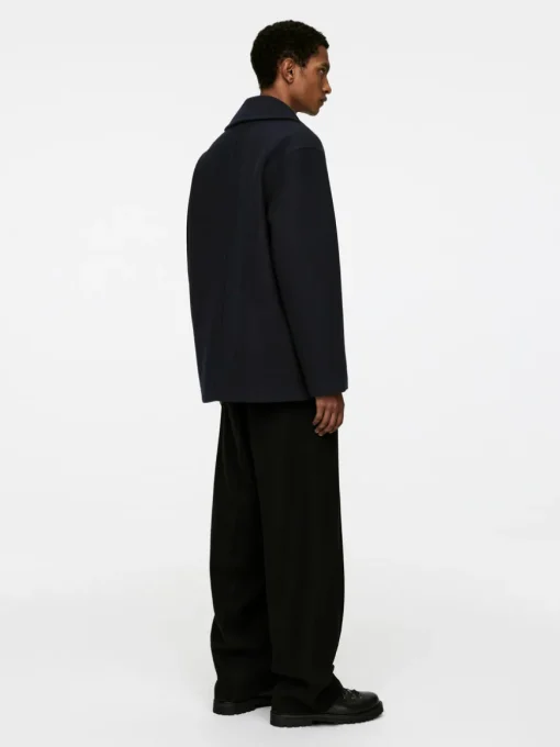 Wool-Blend Pea Coat